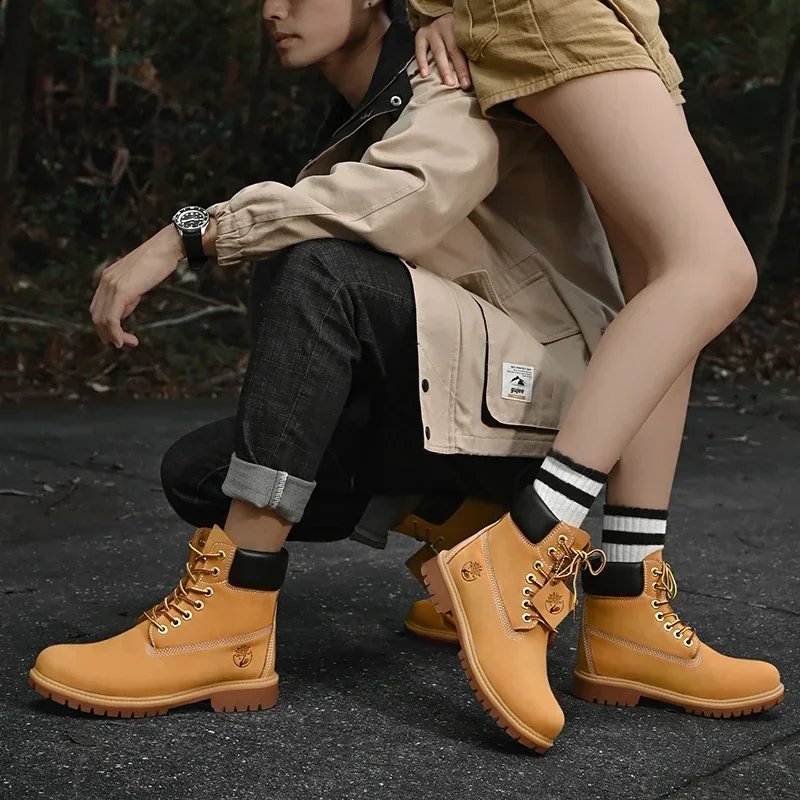 Sepatu Boots Pria High Top Ber - Women'S Fashion Gym Shoes ulasan dan harga
