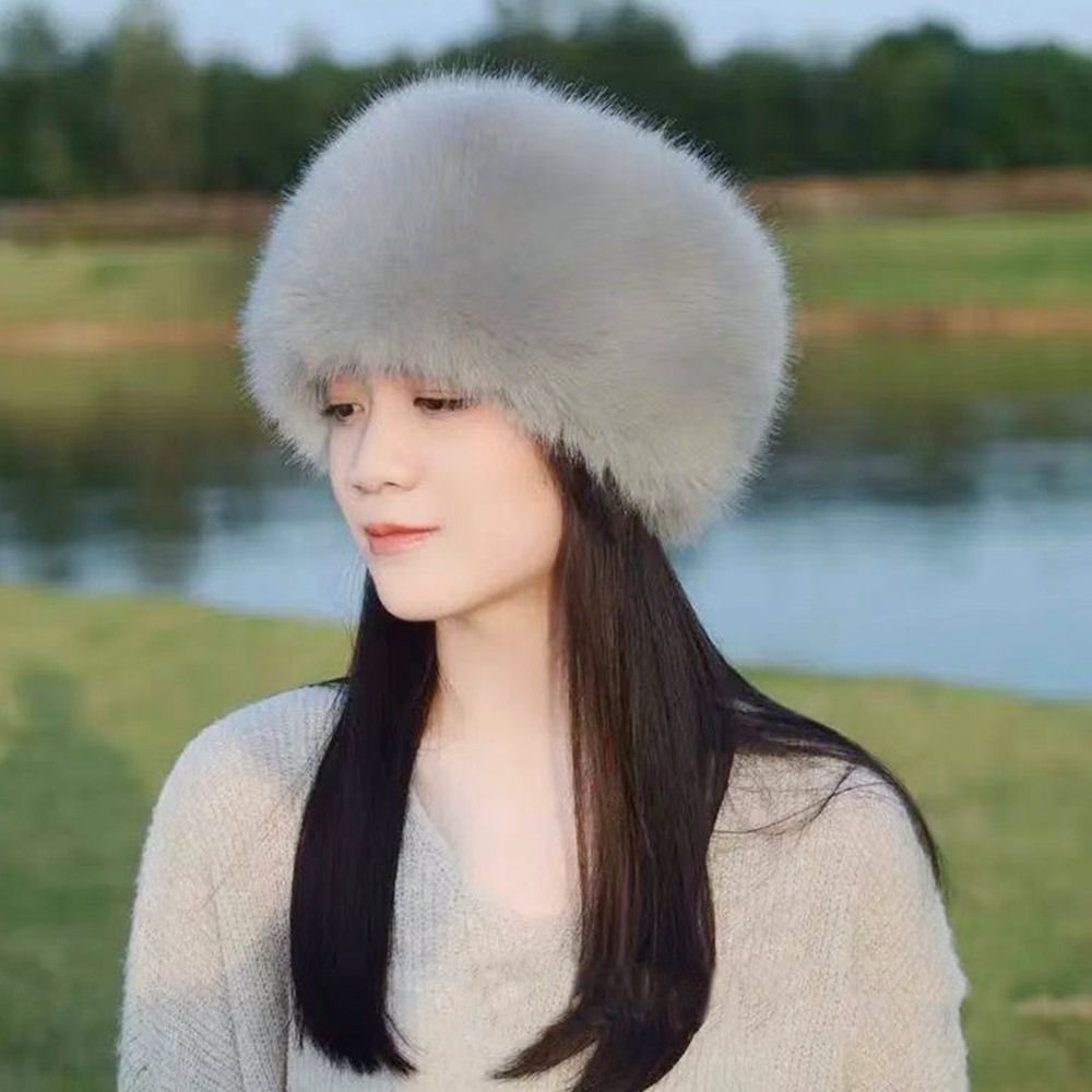 Topi ember bulu halus untuk lu - Bucket Hat Women ulasan dan harga