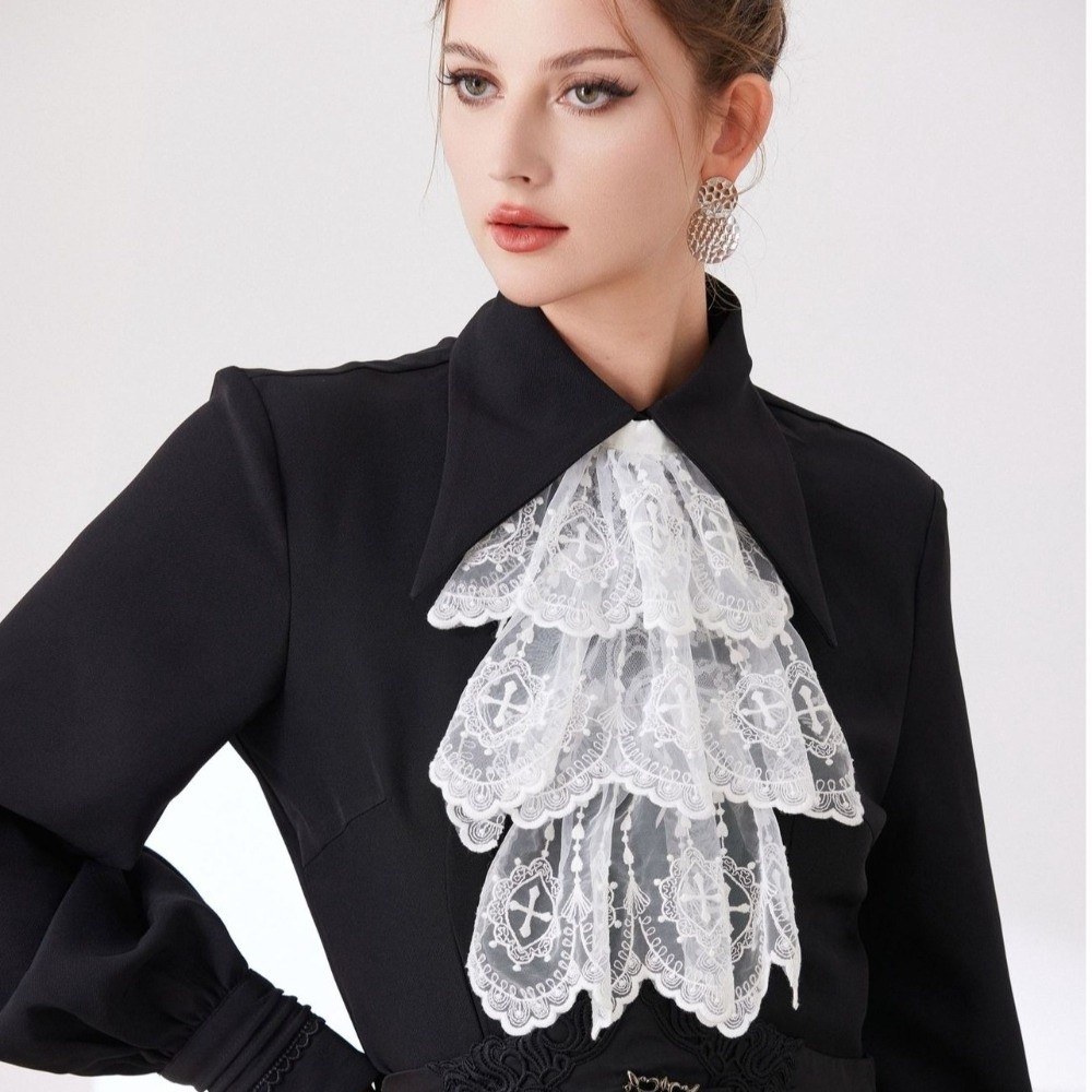 Kerah Jabot Renda Gaya Victori - Women'S Fashion Victorian ulasan dan harga