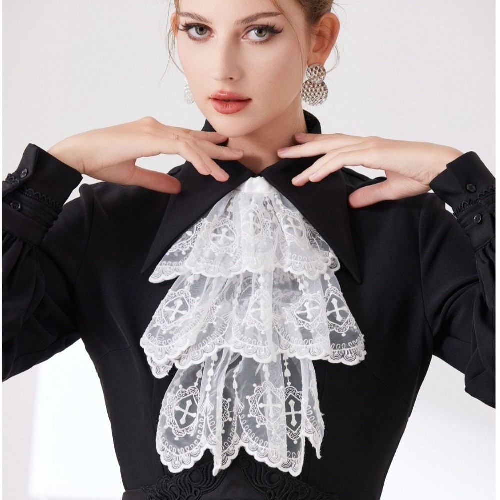 Kerah Jabot Renda Gaya Victori - Women'S Fashion Victorian ulasan dan harga