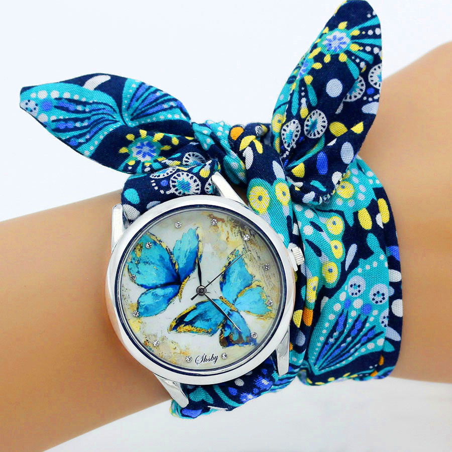 Shsby Jam Tangan Kain Wanita B - Women'S Fashion From The 60S ulasan dan harga