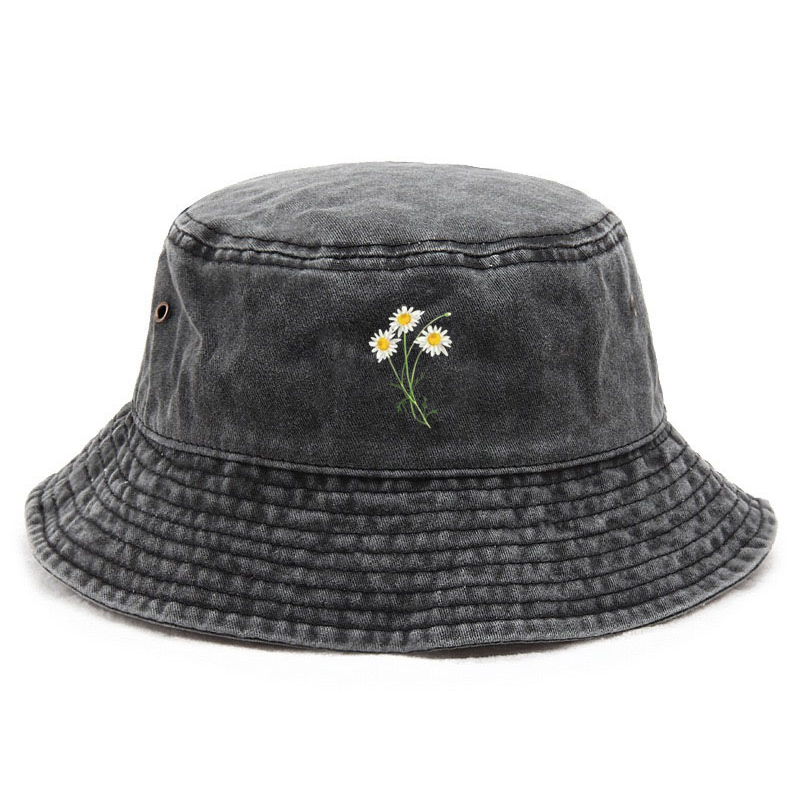 Topi Bucket Katun Motif Bunga  - Bucket Hat Women ulasan dan harga
